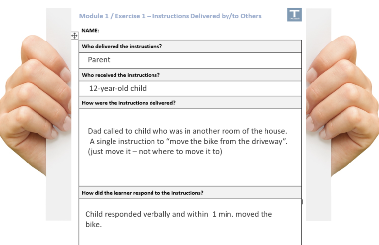Module 1 Worksheet 1 Instructions by others | TAGteach Membership and ...
